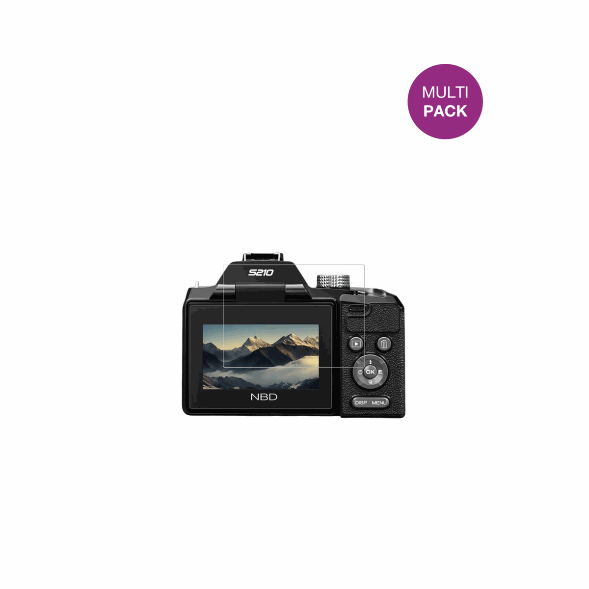 NBD8K 64MP mit aufgebrachter dipos Displayschutzfolie, glasklare Darstellung ohne Einschränkungen