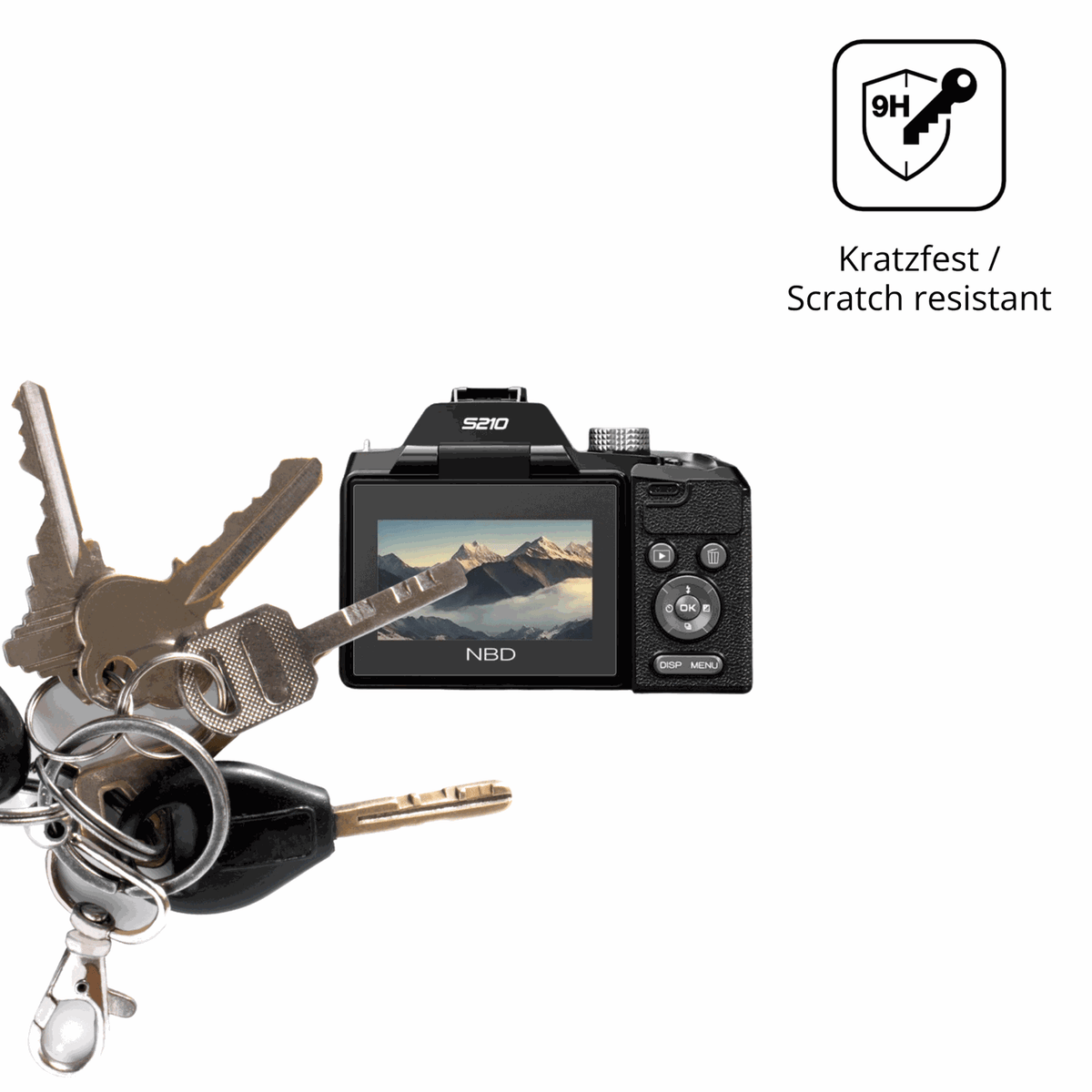 dipos Displayschutz für NBD 8K 64MP, mattierte Oberfläche, robuste Festigkeit und perfekte Passform
