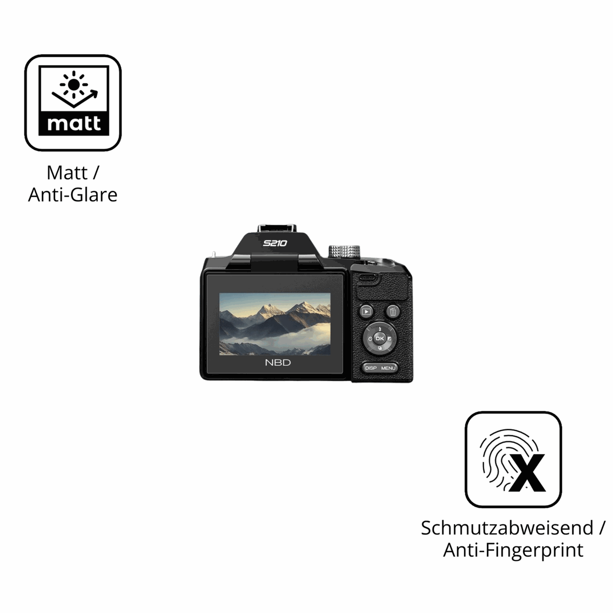 9H Hartbeschichtete, flexible Folie passend zugeschnitten für NBD 8K 64MP