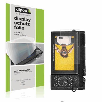 Matte Displayschutzfolie von dipos passend für NBD K100C, präziser Zuschnitt und blasenfrei montiert