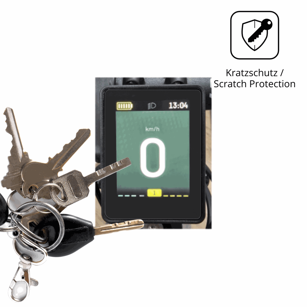 2x Schutzfolie matt für Neodrives simplyDisplay Display-Schutzfolie