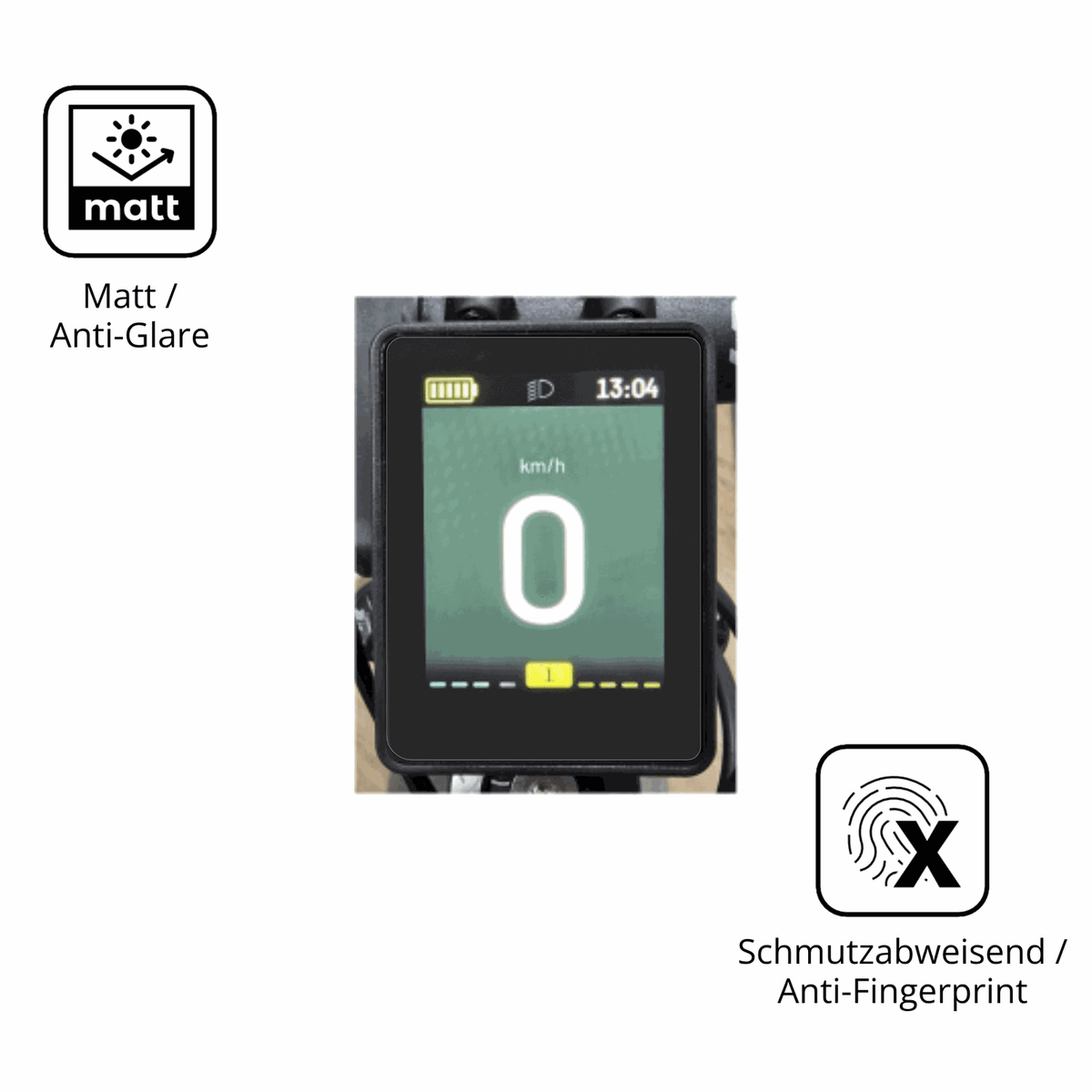 2x Schutzfolie matt für Neodrives simplyDisplay Display-Schutzfolie