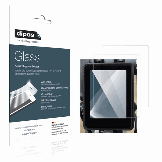 2x 9H Schutzfolie für Neodrives simplyDisplay Panzerfolie