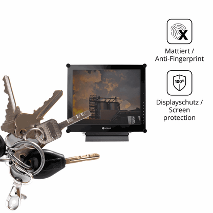 dipos Displayschutz für Neovo SX-19G, mattierte Oberfläche, Blickschutzfilter und perfekter Passform