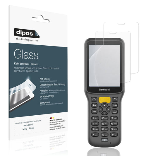 Matte Displayschutzfolie von dipos passend für Newland MT37 Baiji, 9H kratzfest und blasenfrei montiert