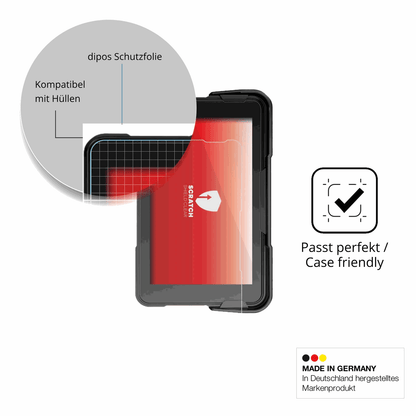 Schutzfolie mit optimaler Passform, zur Verwendung mit Hüllen geeignet