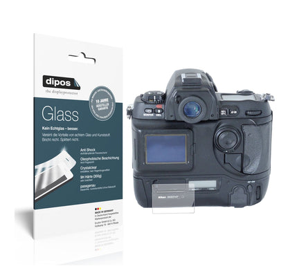 Klare Displayschutzfolie von dipos passend für Nikon D1, 9H kratzfest und blasenfrei montiert