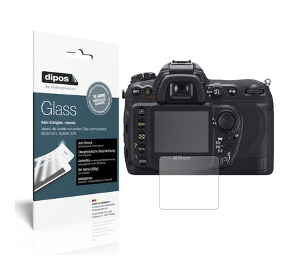 Matte Displayschutzfolie von dipos passend für Nikon D200, 9H kratzfest und blasenfrei montiert