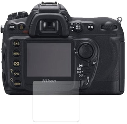 NikonD200 mit aufgebrachter dipos Panzerfolie, die lästige Fingerabdrücke minimiert