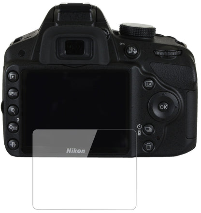 NikonD3200 mit aufgebrachter dipos Flex Schutzfolie, glasklare Darstellung ohne Einschränkungen