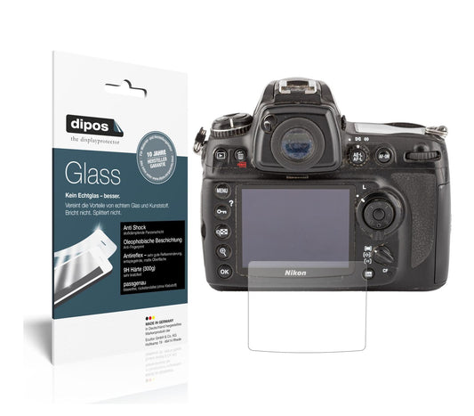 Matte Displayschutzfolie von dipos passend für Nikon D700, 9H kratzfest und blasenfrei montiert