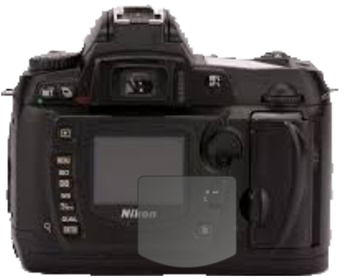 Blickschutzfolie von dipos passend für Nikon D70s, präziser Zuschnitt und blasenfrei montiert