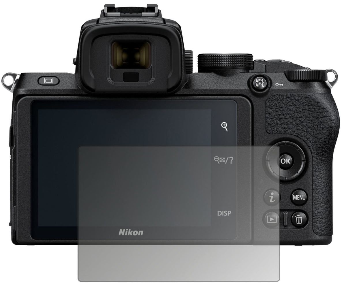 Blickschutzfolie von dipos passend für Nikon Z50, präziser Zuschnitt und blasenfrei montiert