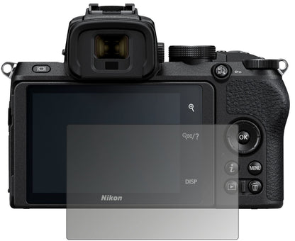 Blickschutzfolie von dipos passend für Nikon Z50, präziser Zuschnitt und blasenfrei montiert