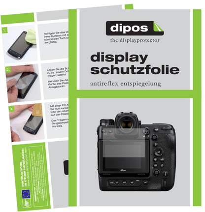 Matte Displayschutzfolie von dipos passend für Nikon Z9, präziser Zuschnitt und blasenfrei montiert