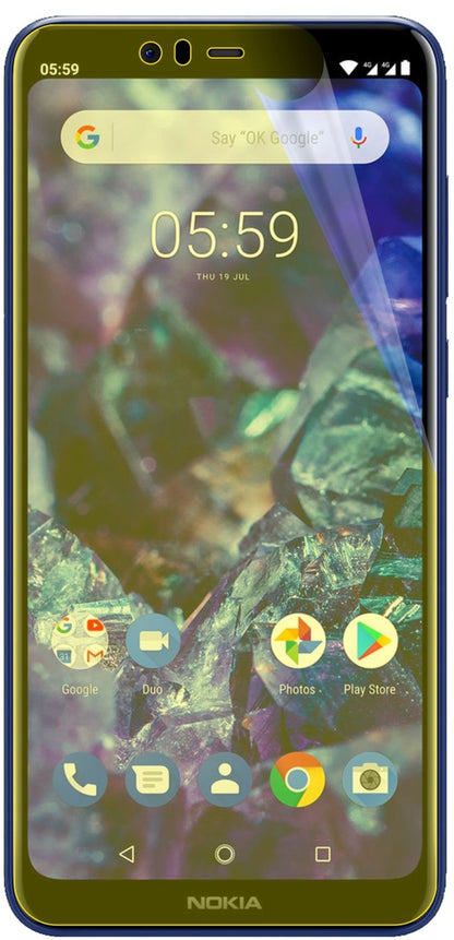dipos Displayschutz für Nokia 5.1 Plus, transparente Oberfläche, geringe Dicke und perfekte Passform
