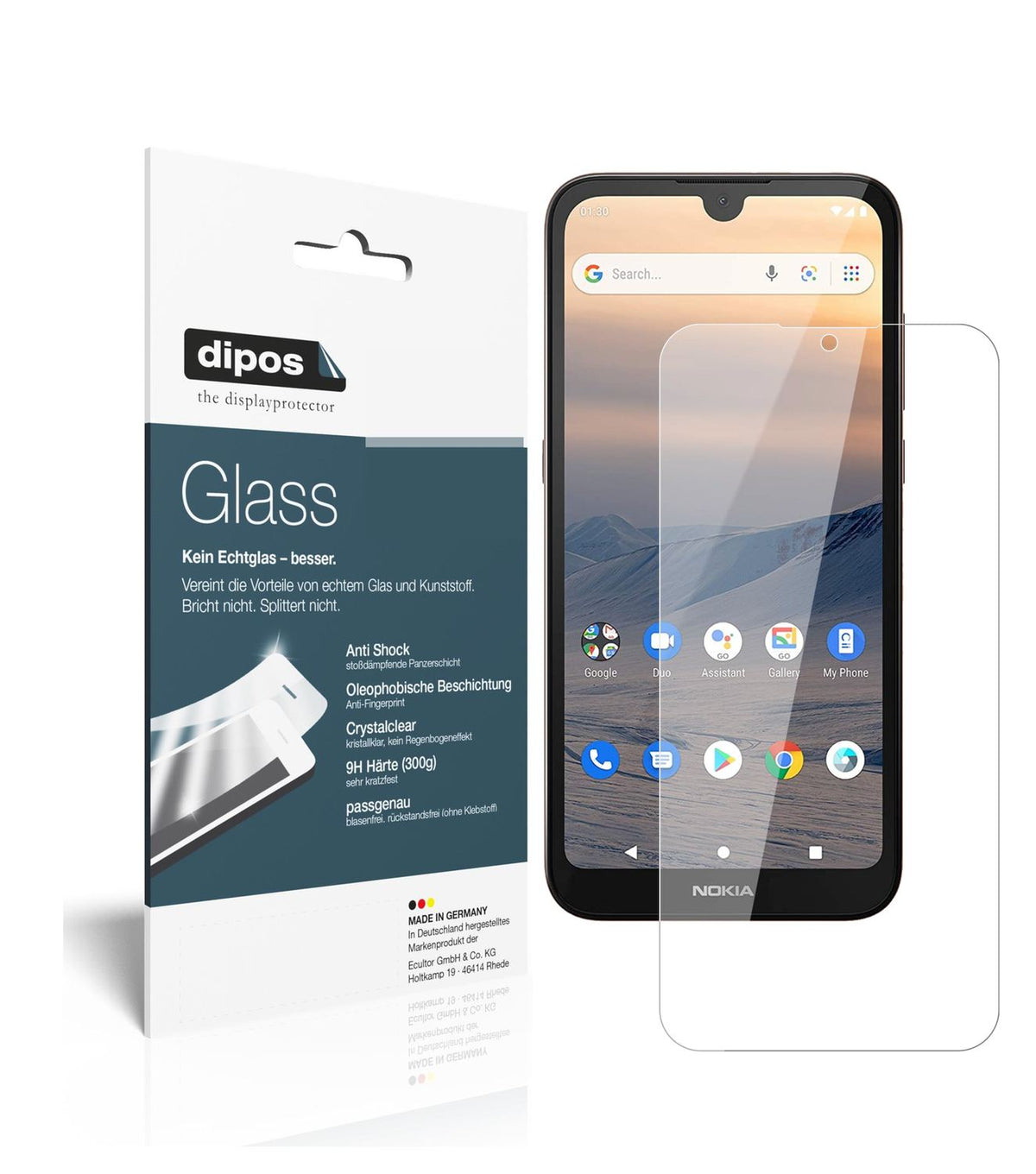 Perfekte Passform und ultimative Qualität: Unser 9H Panzerglas bietet Schutz für Nokia-1.3