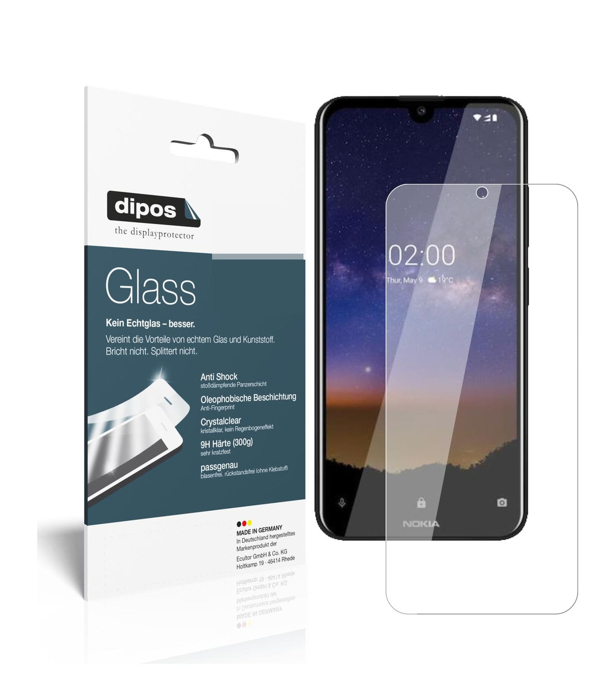 Perfekte Passform und ultimative Qualität: Unser 9H Panzerglas bietet Schutz für Nokia-2.2