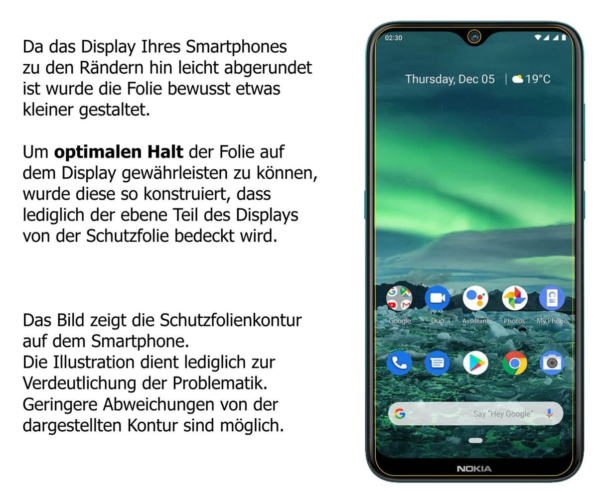 Blickschutzfolie für Nokia 46083 matt Schutzfolie Privacy