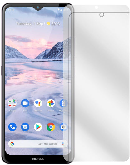 Nokia46114 mit aufgebrachter dipos Displayschutzfolie, glasklare Darstellung ohne Einschränkungen