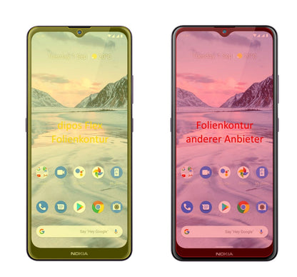 3x 3D Full Cover Schutzfolie für Nokia 46114