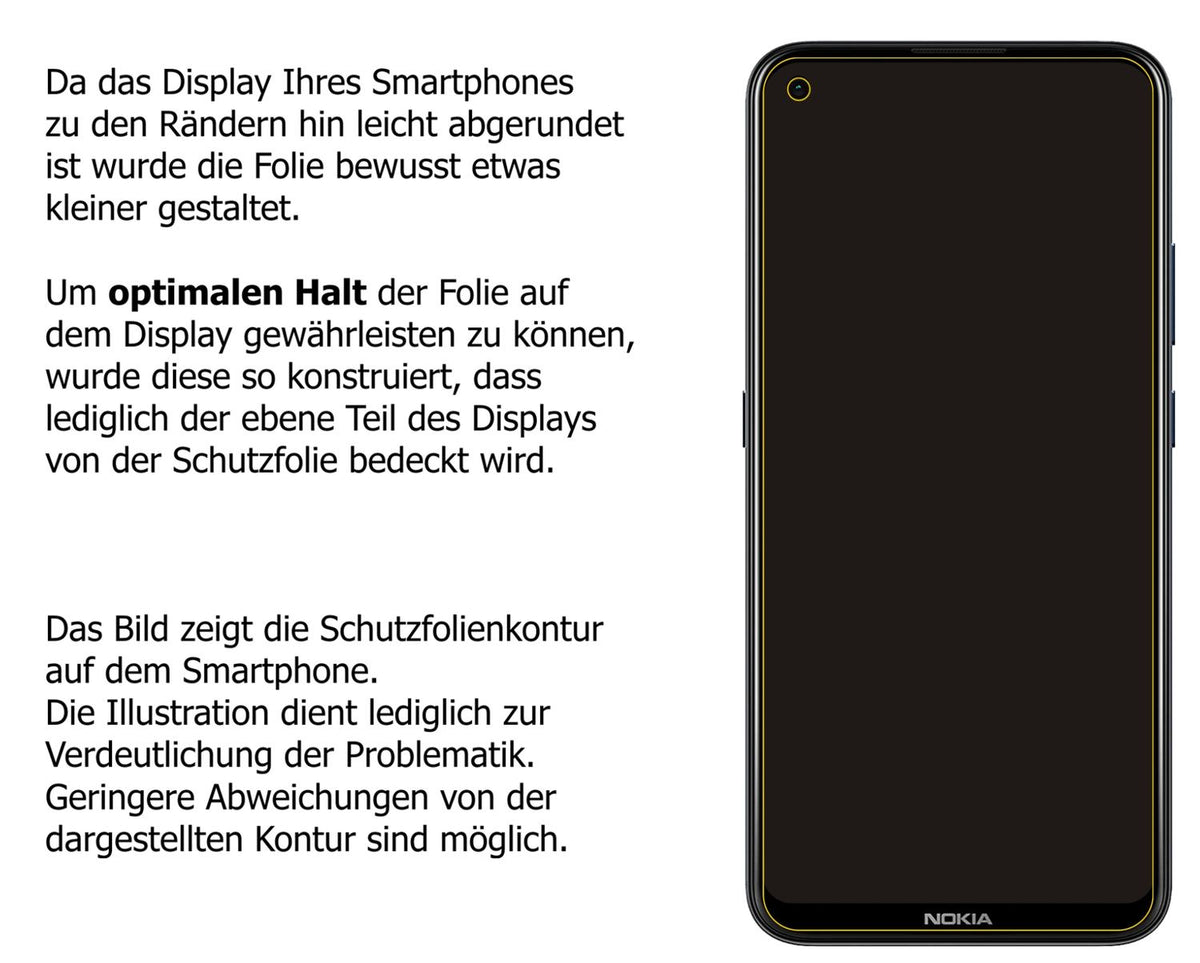 1x Schutzfolie klar für Nokia 46117 Display-Schutzfolie