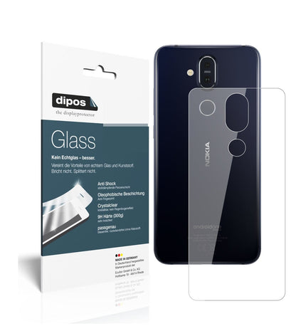 Perfekte Passform und ultimative Qualität: Unser 9H Panzerglas bietet Schutz für Nokia-8.1 Rückseite
