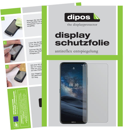 Matte Displayschutzfolie von dipos passend für Nokia 46089, präziser Zuschnitt und blasenfrei montiert