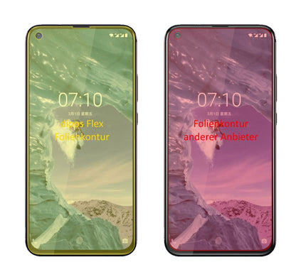 3x 3D Full Cover Schutzfolie für Nokia 8.1 Plus