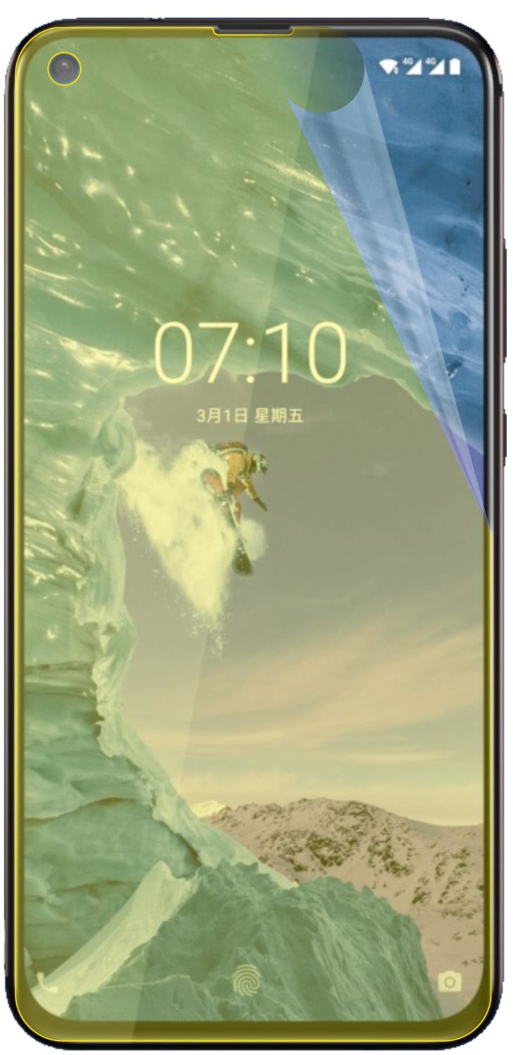3x 3D Full Cover Schutzfolie für Nokia 8.1 Plus