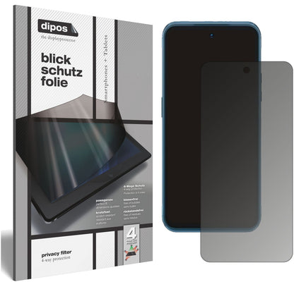 Blickschutzfolie von dipos passend für Nokia XR20, präziser Zuschnitt und blasenfrei montiert
