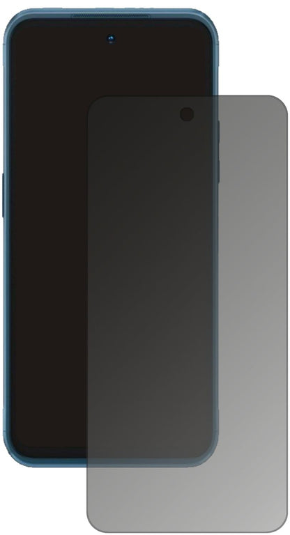 NokiaXR20 mit aufgebrachtem dipos Displayschutz, der seitliche Einblicke blockiert