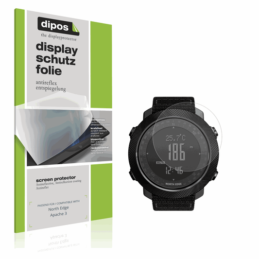 Matte Displayschutzfolie von dipos passend für North Edge Apache 3, präziser Zuschnitt und blasenfrei montiert