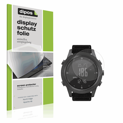 Matte Displayschutzfolie von dipos passend für North Edge Apache 46, präziser Zuschnitt und blasenfrei montiert