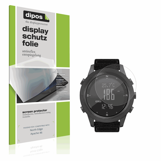 Matte Displayschutzfolie von dipos passend für North Edge Apache 46, präziser Zuschnitt und blasenfrei montiert