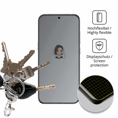 dipos Displayschutz für Nubia M153, mit Blickschutzfilter und perfekter Passform auch für die Rundungen