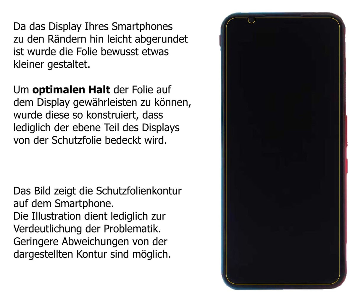 dipos Displayschutz für nubia Red Magic 5G, mattierte Oberfläche, robuste Festigkeit und perfekte Passform