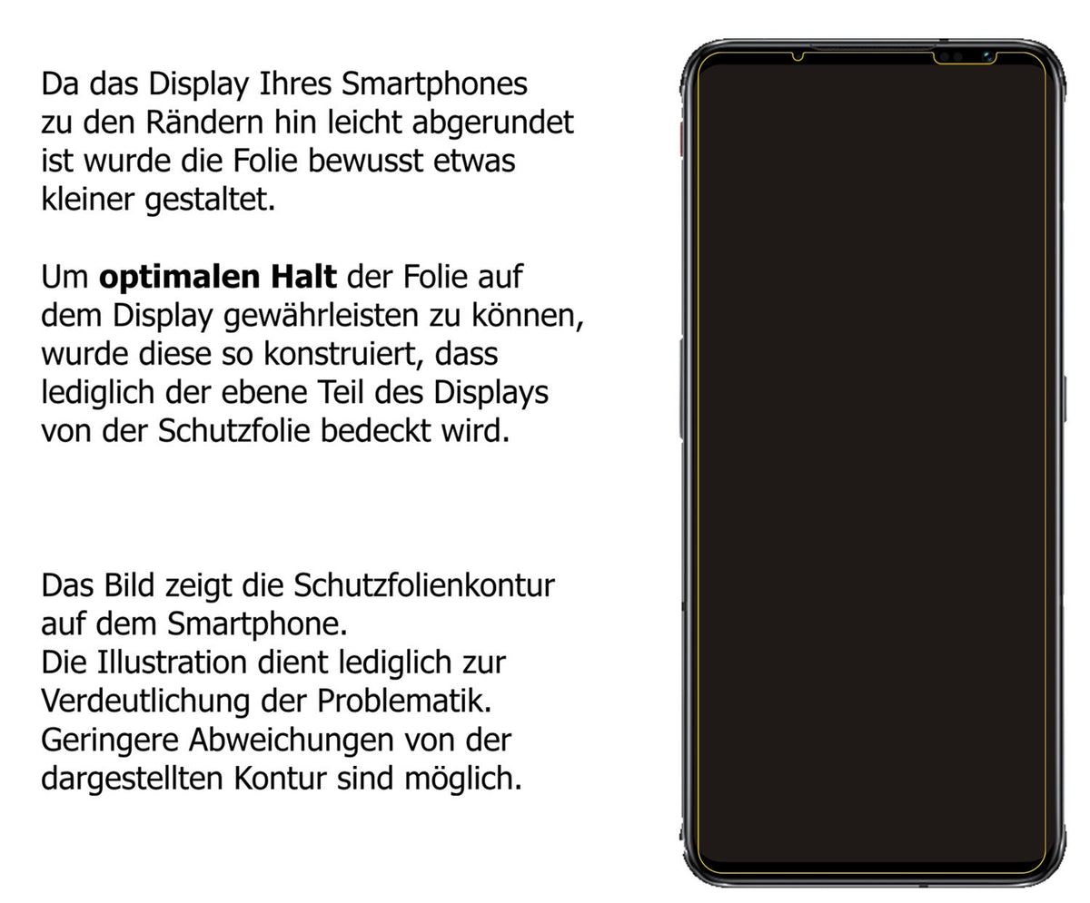 1x 9H Schutzfolie für nubia Red Magic 6 Panzerfolie