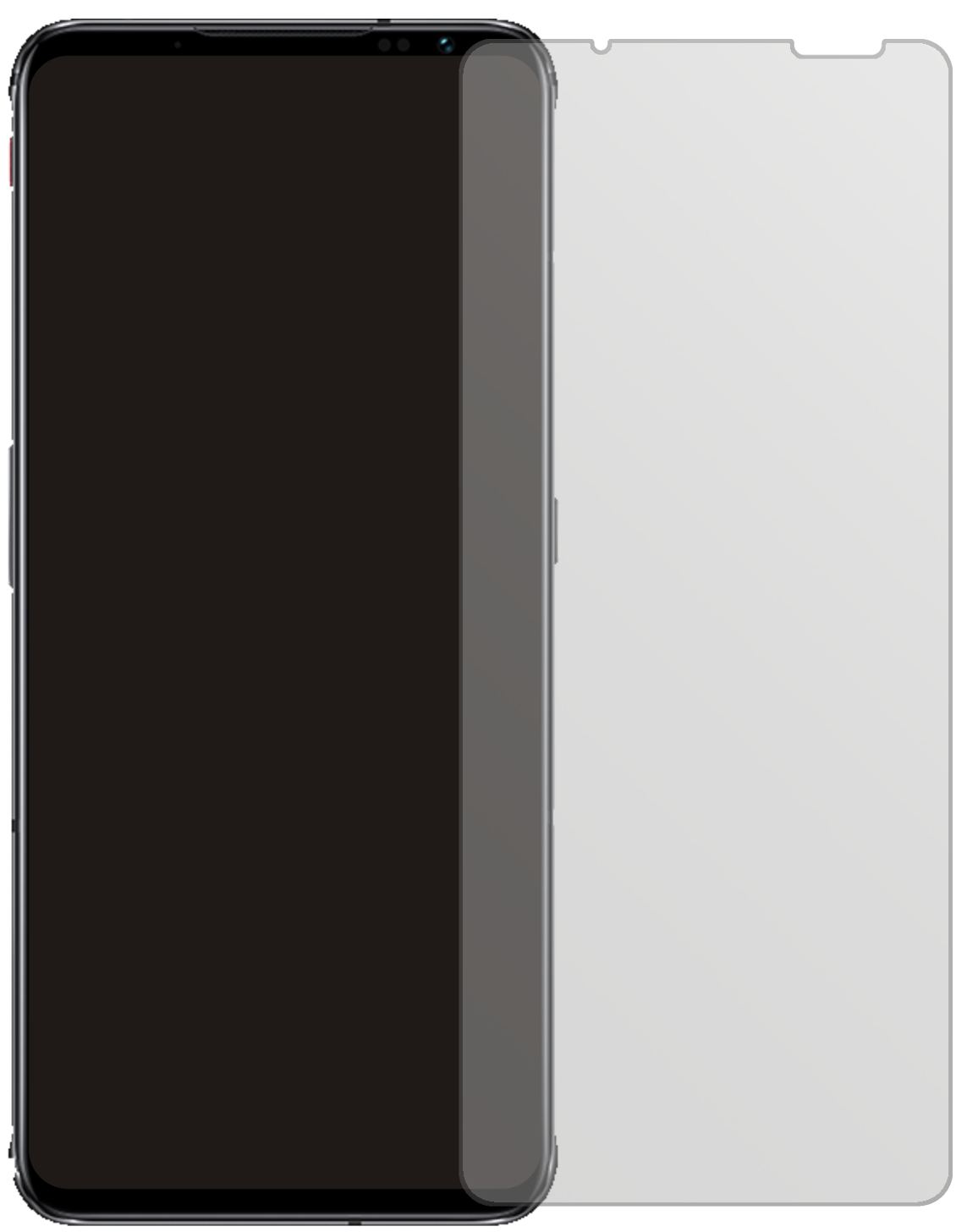 nubiaRed Magic 6 Pro mit aufgebrachter dipos Displayschutzfolie, die lästige Fingerabdrücke minimiert