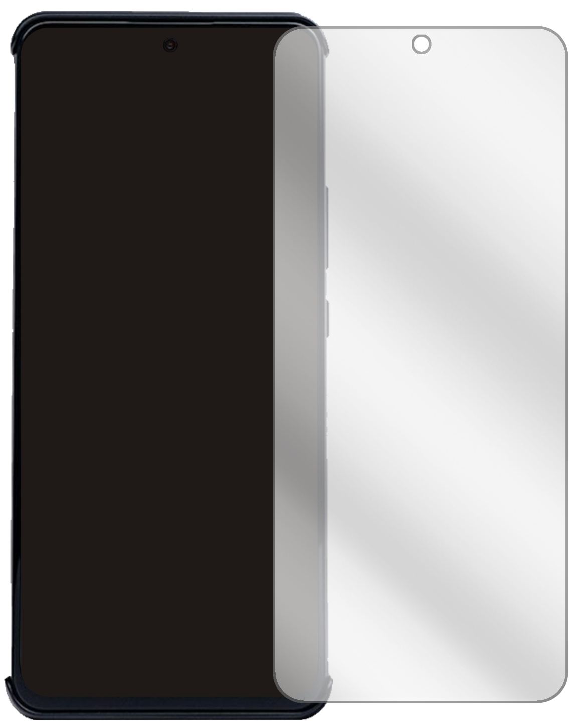 NubiaRed Magic 6R mit aufgebrachter dipos Displayschutzfolie, glasklare Darstellung ohne Einschränkungen