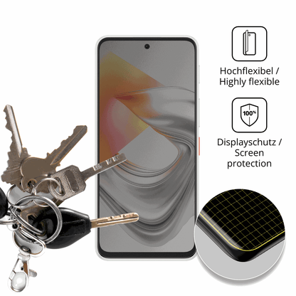 dipos Displayschutz für Nubia S2R, mit Blickschutzfilter und perfekter Passform auch für die Rundungen