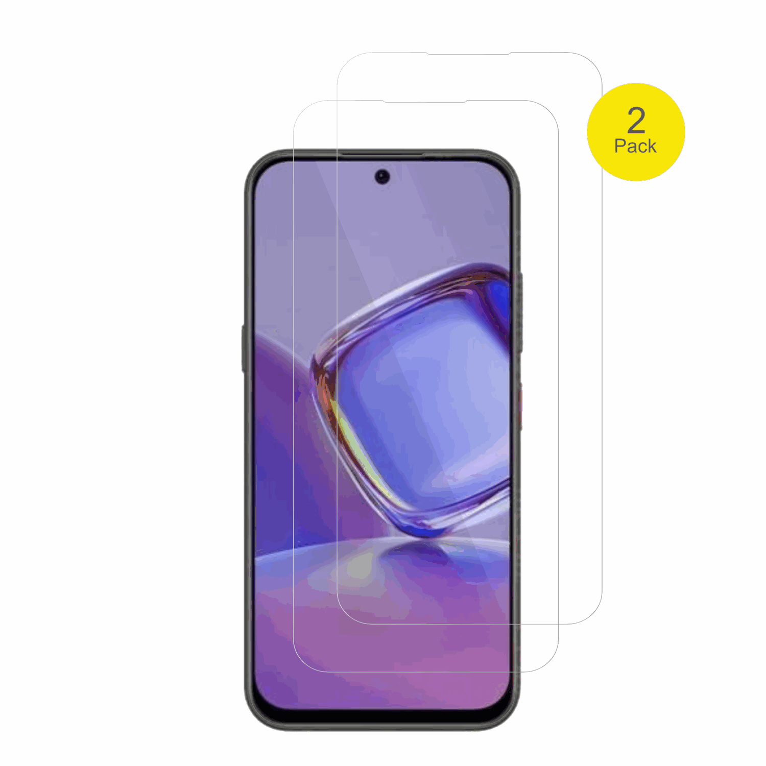 NubiaV80 Pro mit aufgebrachter dipos Displayschutzfolie, glasklare Darstellung ohne Einschränkungen