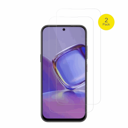 NubiaV80 Pro mit aufgebrachter dipos Displayschutzfolie, glasklare Darstellung ohne Einschränkungen