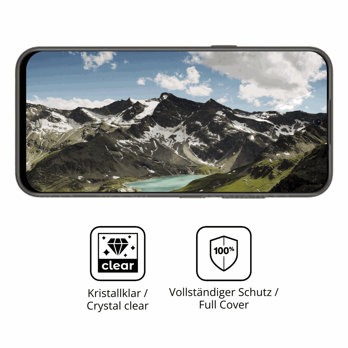 Dünne und klare Folie passend zugeschnitten für Nubia V80 Pro