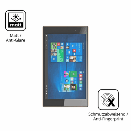Dünne und entspiegelnde Folie passend zugeschnitten für Odys Cosmo Windows X9
