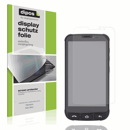 Matte Displayschutzfolie von dipos passend für Olympia Neo Mini, präziser Zuschnitt und blasenfrei montiert