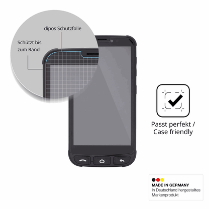 Besonders flexibler Displayschutz mit Anti-Shock-Schicht im Materialmix
