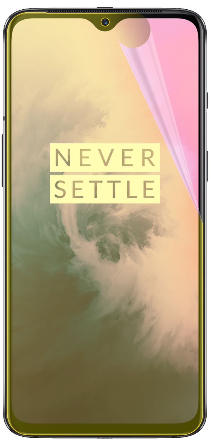 dipos Displayschutz für OnePlus 7, transparente Oberfläche, geringe Dicke und perfekte Passform