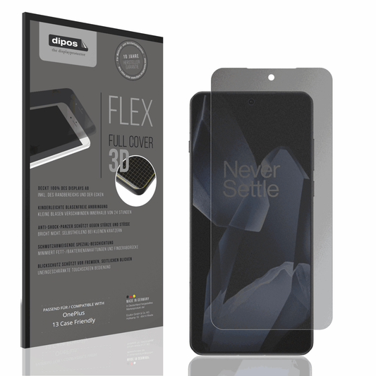 Blickschutzfolie von dipos passend für OnePlus 13 Case Friendly, 100% Displayabdeckung und blasenfreie Montage