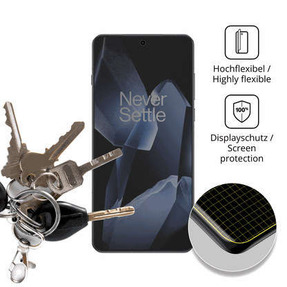 dipos Displayschutz für OnePlus 13 Case Friendly, mit Blickschutzfilter und perfekter Passform auch für die Rundungen